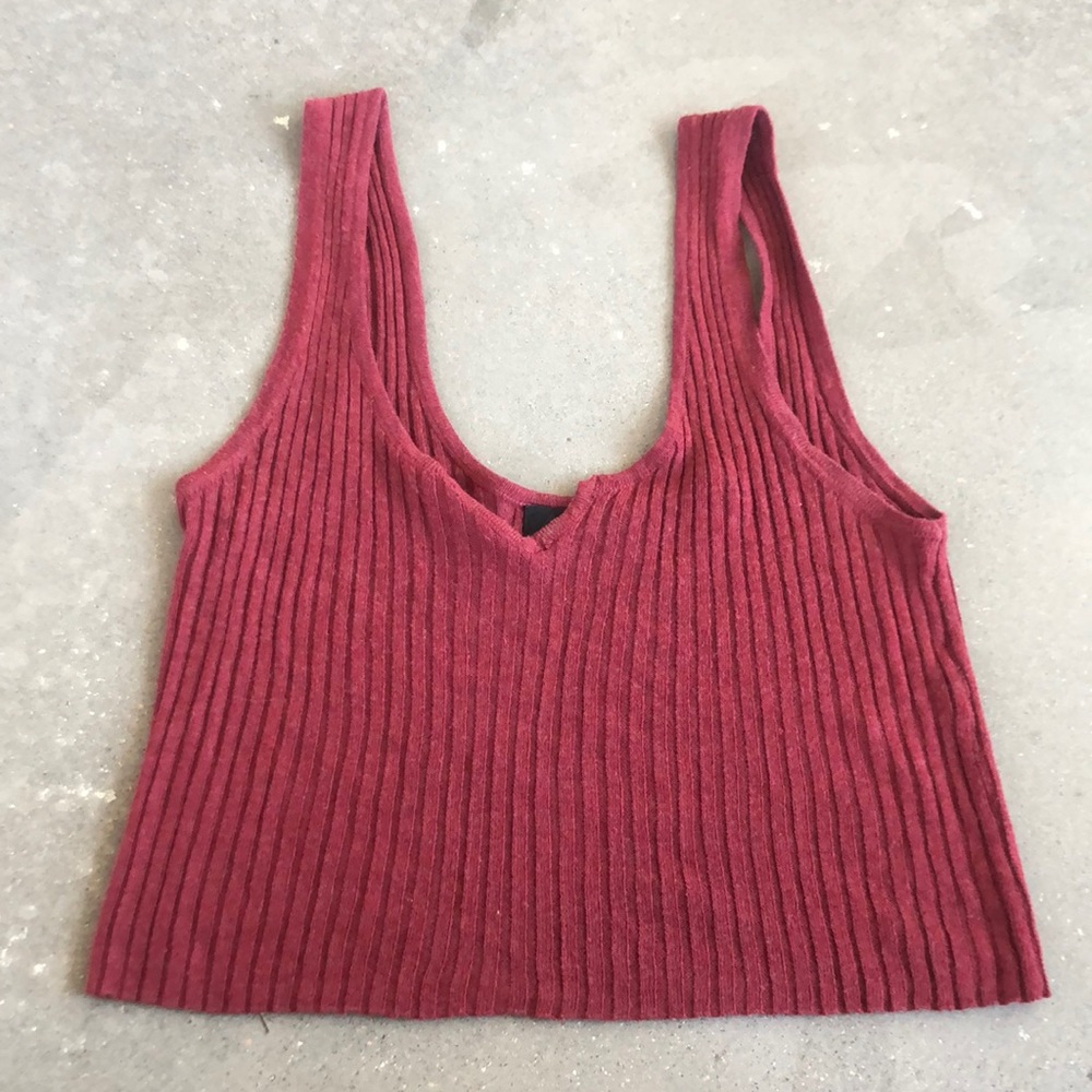 Rib knit tank top